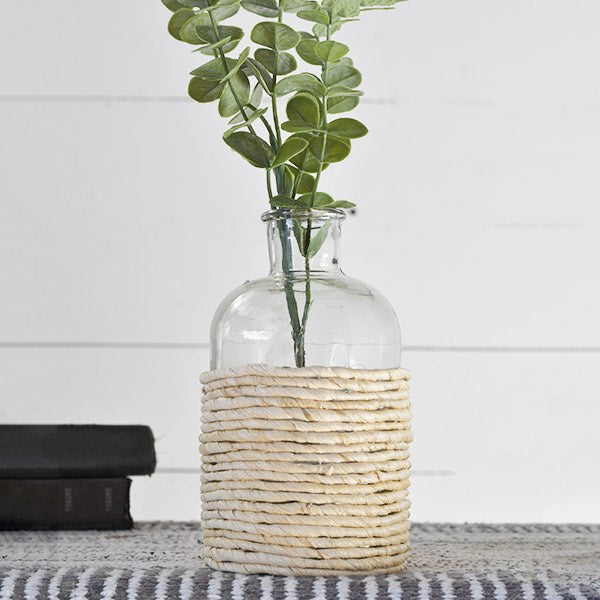 Seagrass Wrapped Vase – One Cottage Way