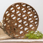 round brown tobacco basket from One Cottage Way