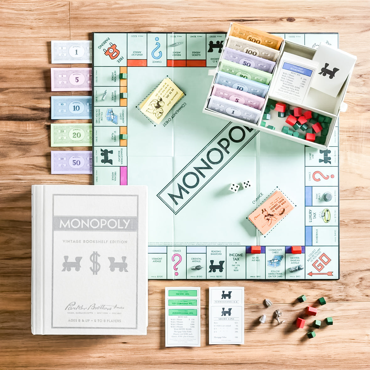 Monopoly Vintage deals Bookshelf Edition Board Game NEW