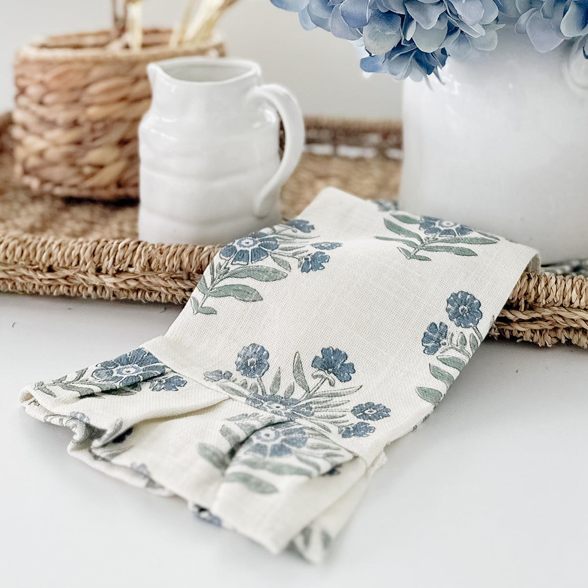 Block Print Tea Towel Set – One Cottage Way