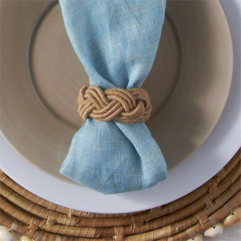 Braided Jute Napkin Rings from One Cottage Way