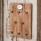 Wood Key Holder With Hooks from One Cottage Way